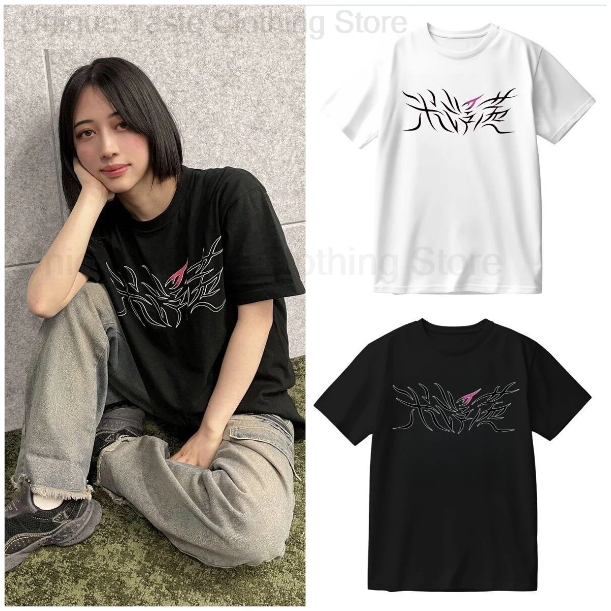 Anime BanG Dream Ave Mujica T Shirt T Shirt Nyamu Yūtenji Yonezawa Akane Same Print T-shirt Summer Cotton Short Sleeve Tee Tops