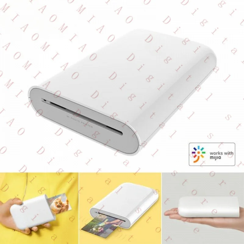 RY  FOR Xiaomi mijia AR Pocket Printer 300dpi Portable Photo Mini Pocket With DIY Share