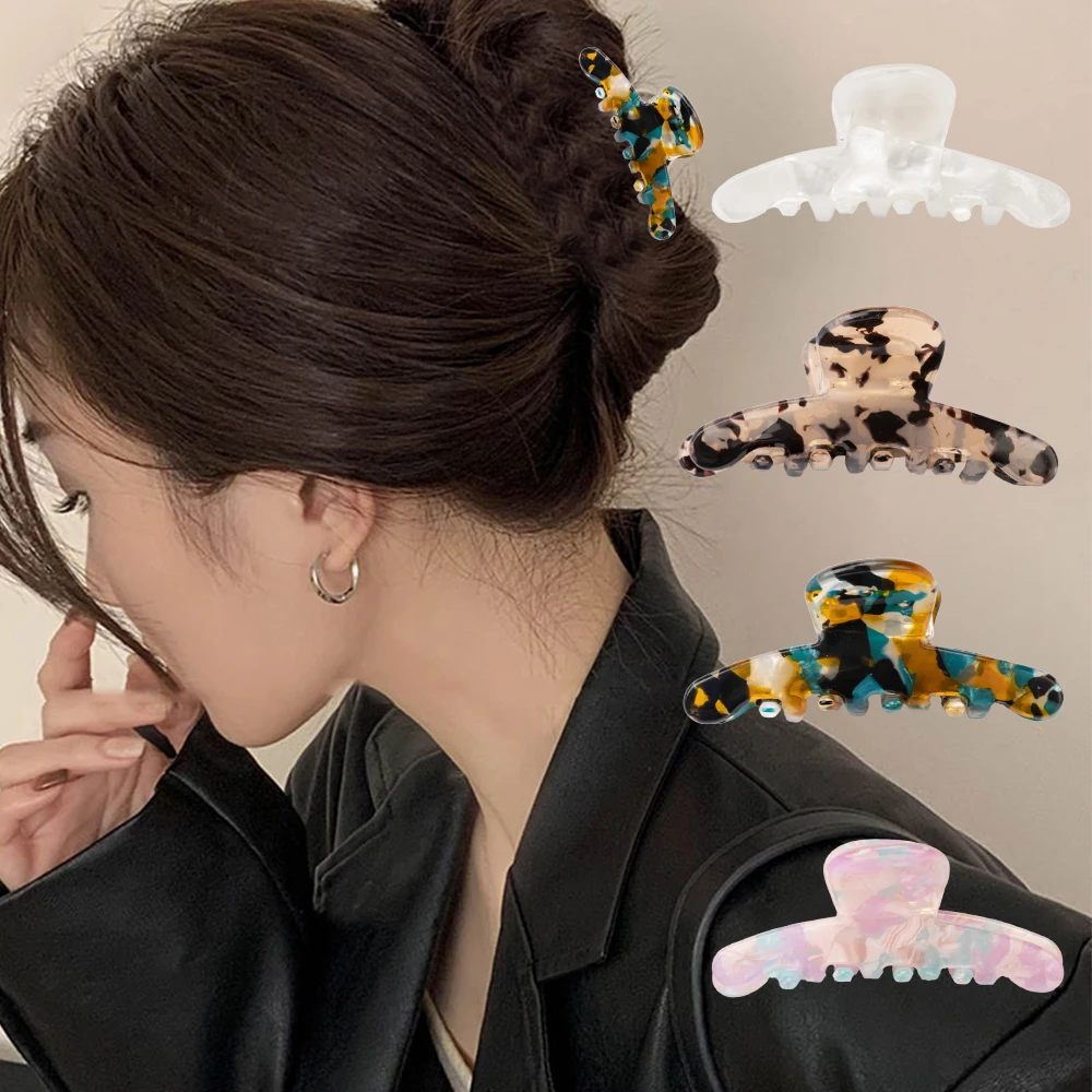 أنيقة خلات مشبك شعر للنساء الفتيات الشاي اللون تزيين سيدة خمر مقاطع الشعر مجوهرات الأزياء إكسسوارات الشعر أغطية الرأس