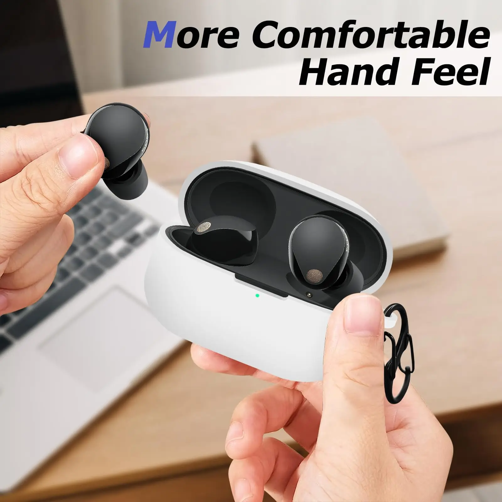 Новый чехол для Sony WF-1000XM5, противоударный защитный чехол, мягкий силиконовый чехол для беспроводных наушников Sony WF-1000XM5 с брелком