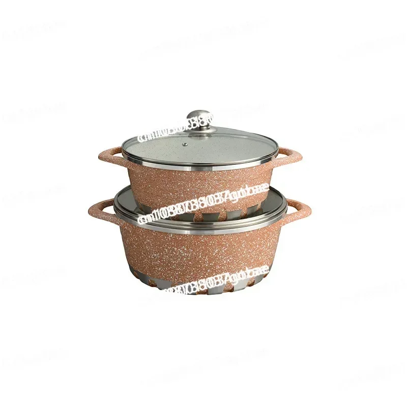 Hot-selling Thickened Die-casting Soup Pot Marble Multi-functional Soup Pot Set Mars