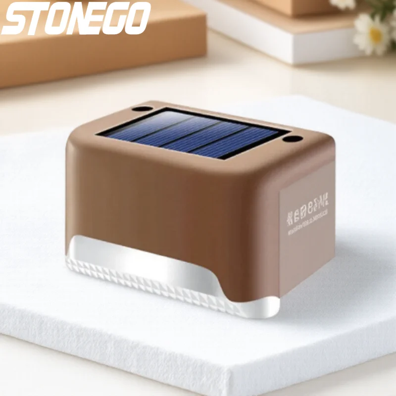 مقاوم للماء الشمسية في الهواء الطلق خطوة ضوء الجدار مصباح سياج درابزين الاستشعار الدرج حديقة الإضاءة الليلية