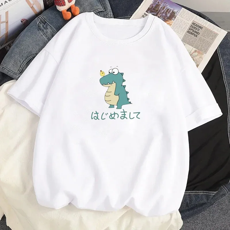 Harajuku dívčí oblečení y2k pouliční oblečení tees kawaii oblečení ženy tričko léto roztomilá grafické kreslený tisk tričko ženské blůza