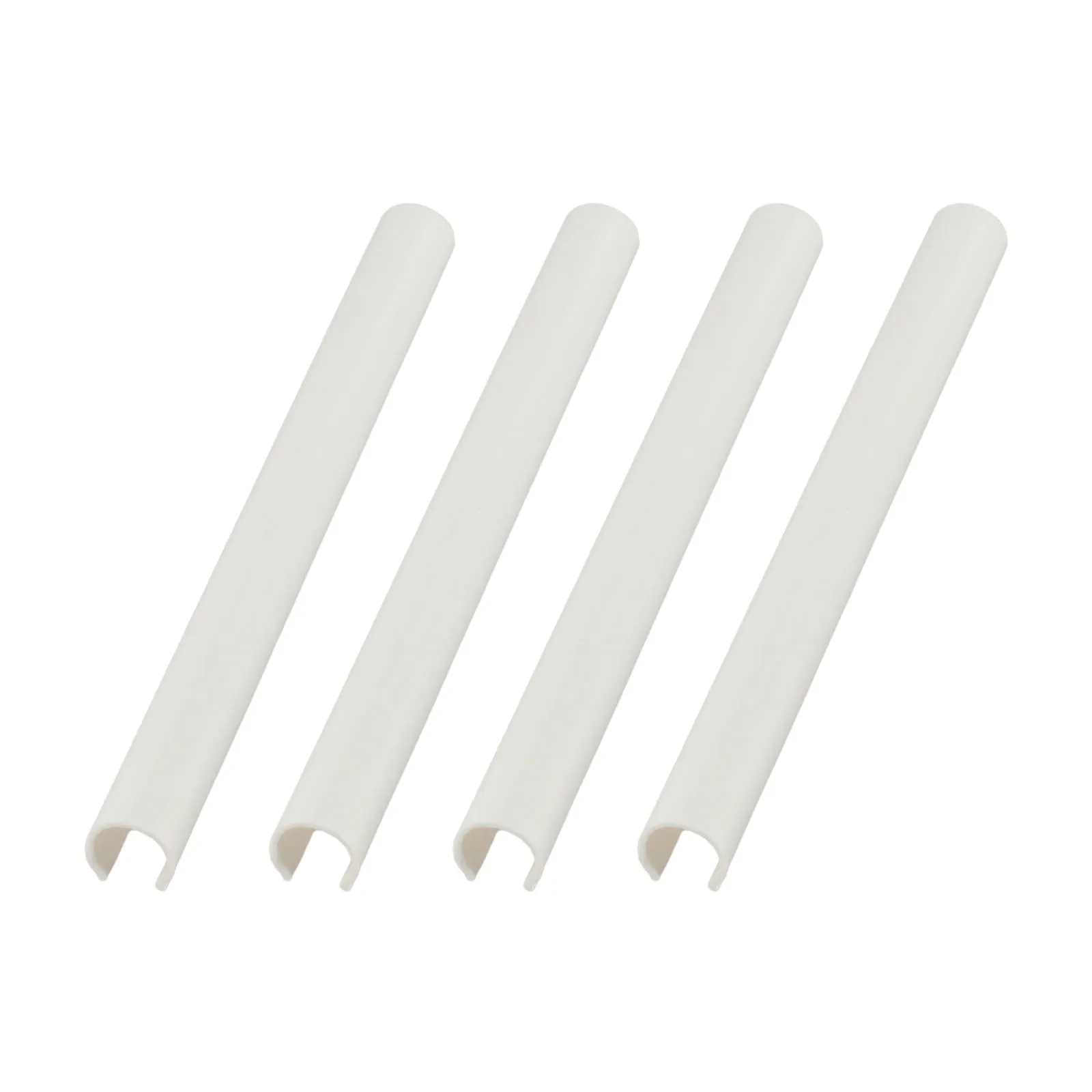 Plastic Radiator Pipe Covers Pack of 4 Designed to Fit Standard 15mm Heating Pipes With Cut-to-Size Flexibility