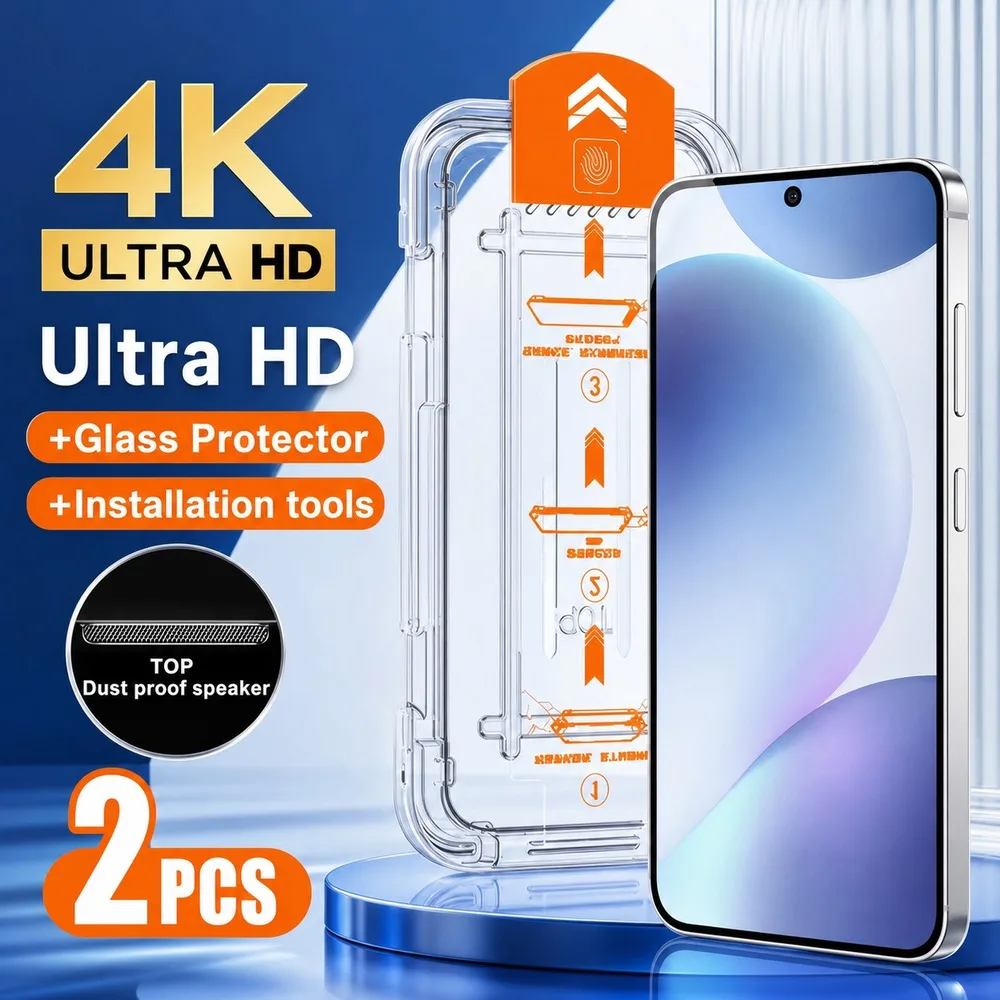2PCS Tempered Glass For Samsung Galaxy S22 Ultra 5G S22+ 5G Screen Protector For Samsung Galaxy S22 5G Anti-Scratch Anti-Shatter