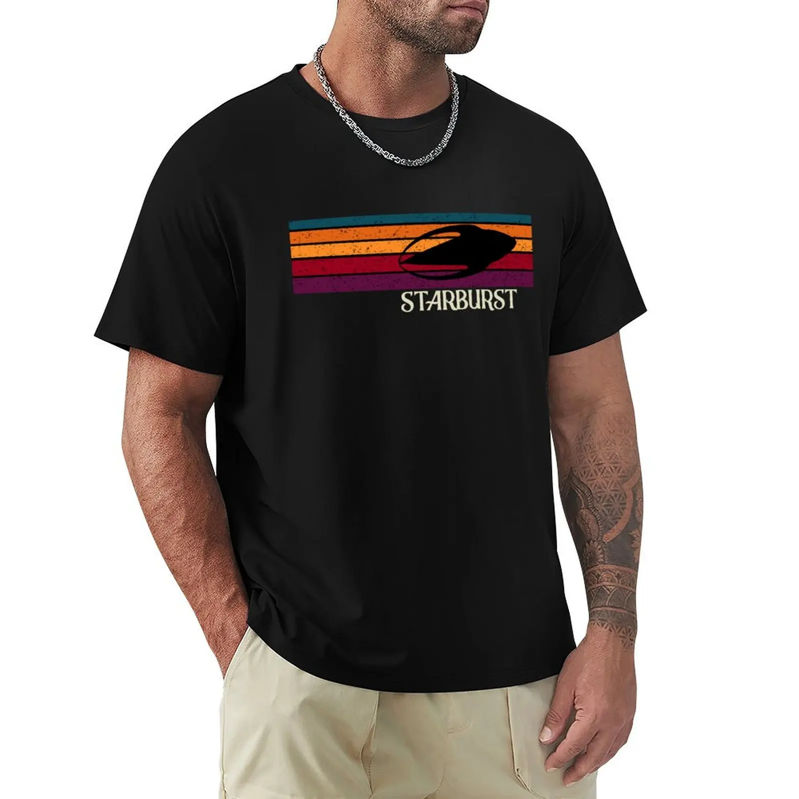 Retro Starburst Farscape - Moya Leviathan T-Shirt Basic Daily Outfit Short Sleeve Tee