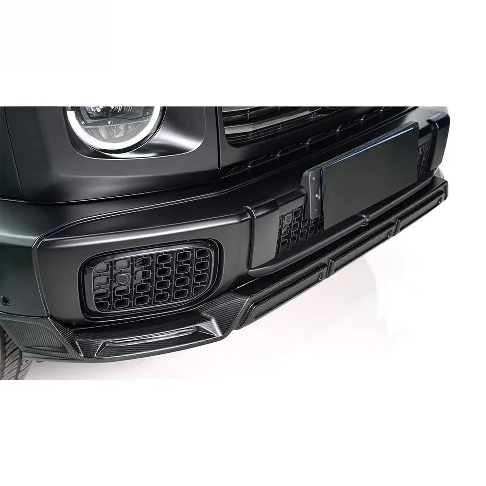 G Class W465 G450D Front Lip Dry Carbon Front Spoiler Diffuser Splitters Anterior Lip Front Chin G450D 2025y~ Body Parts 3