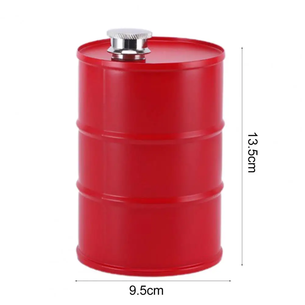 Good Oil Wine Barrel Portable Stainless Liquor Hip Flask Whisky Jug  Food Grade Stainless Steel Flagon Picnic Supplies