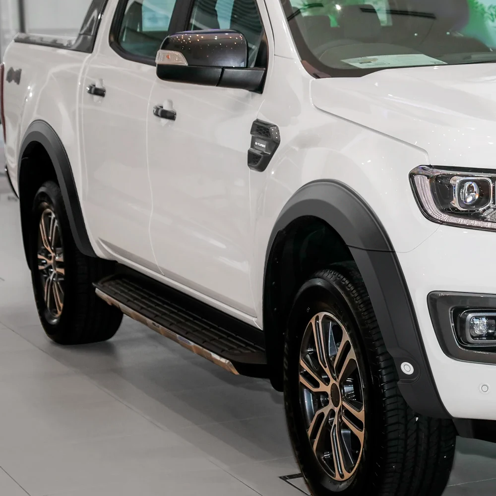 Вспышки крыла для Ford Ranger Wildtrak 2019 2020 2021 2022 T8 с боковым датчиком парковки, защита свода колеса, автомобильные аксессуары