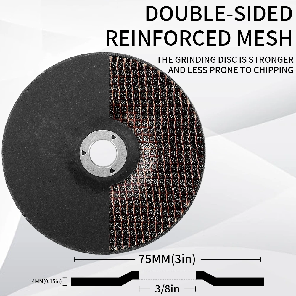 Imagem -02 - Rebolo de Resina Polegada 75 mm Disco Moagem Mini Corte Disco Redondo para Ângulo Moedor Metal Polimento e Moagem