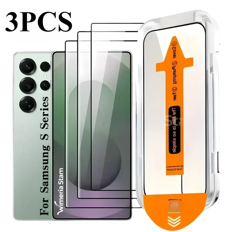 

3Pcs HD Clear Tempered Glass Screen Protector for Sangsung Galaxy S25 S24 Ultra S23 S22 S21 Plus S23 S21 S24 FE Glass