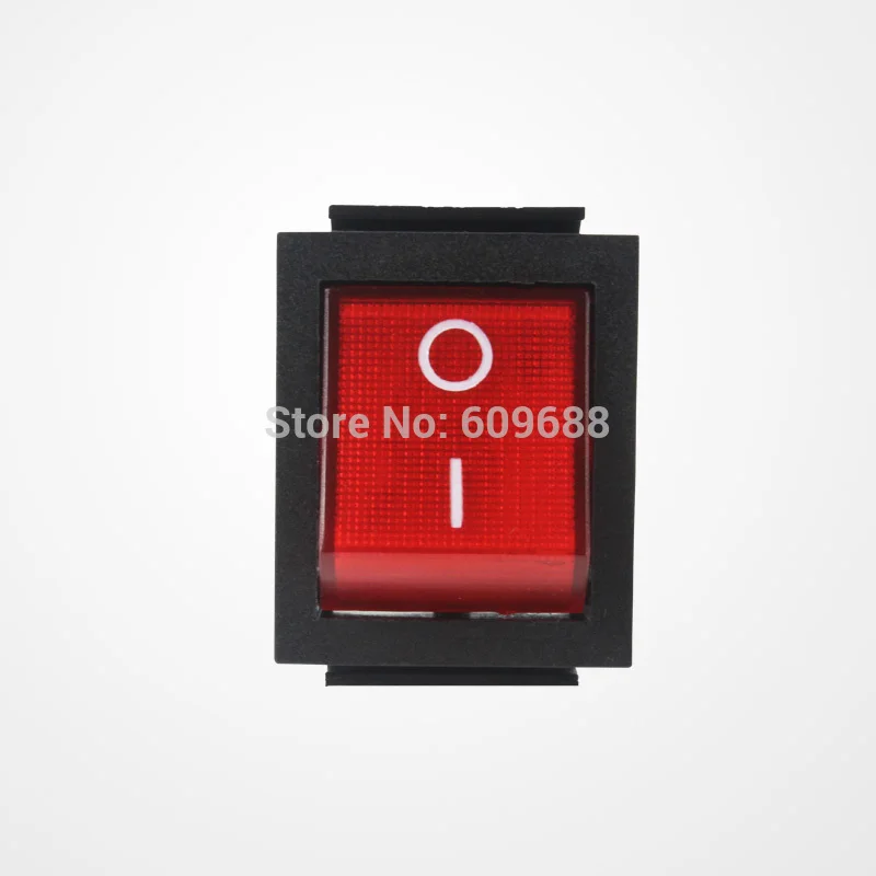 RK1-01 On/Off Round Rocker Toggle Switch w/LED Car Dash Boat Switch 16A 250V KCD4-201N