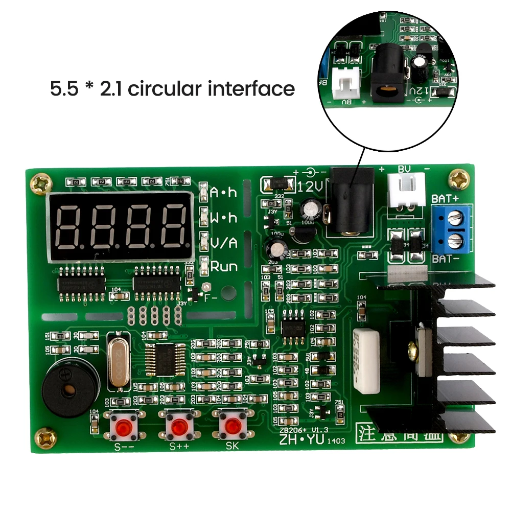 Lithium Battery Tester,18650 Lithium Battery Tester ZB206 V1.3 DC 5V Battery Capacity Tester Internal Resistance Test