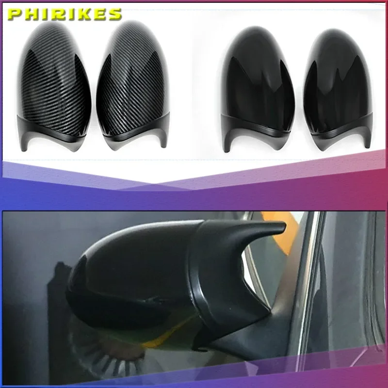 

For BMW 1 3 Series E81 E82 E87 E88 E90 E91 E92 E93 Side Wing Gloss Black Mirror Cover Cap Rearview Mirror Shell Car Accessories