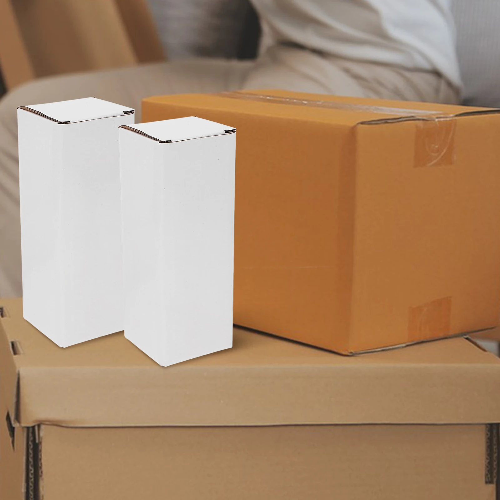 10 Pcs Corrugated Boxes Packaging Lamination Small Mailing Moving Shipping Empty Box for Wrapping Paper Products