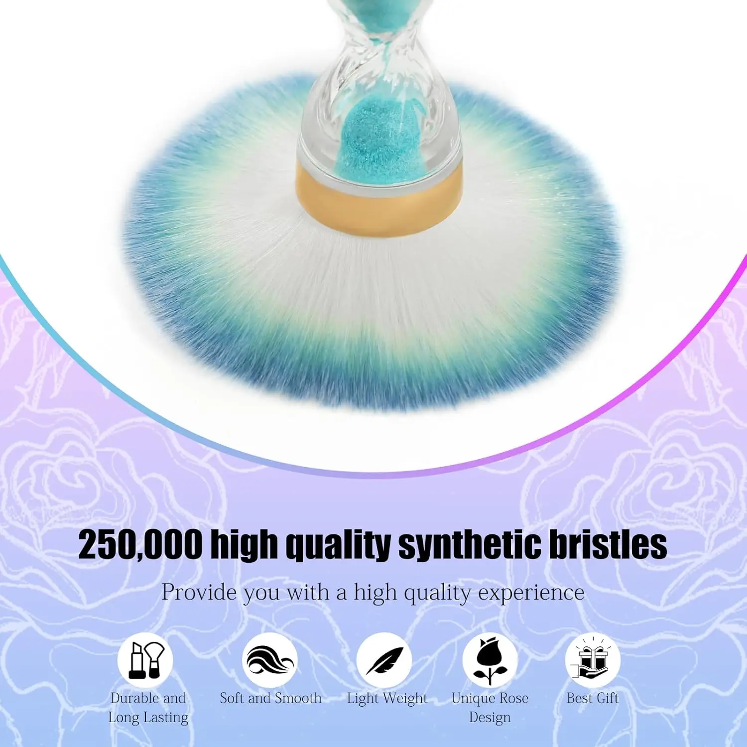 Soft Nail Dust Brush for Acrylic Nails Manicure Brush Clean Up Tools for Home Use or Salon Nail Art Brush