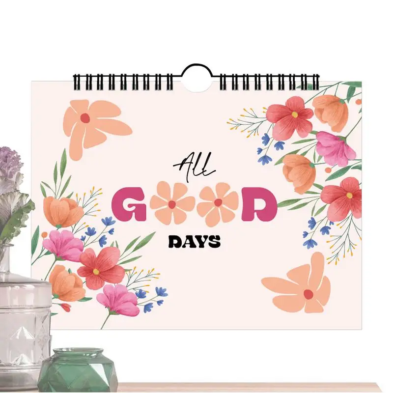 

Floral Cover Planner Notebook 12-Month Diary Notepad Agenda Budget Planner Schedule Organizer Stationery