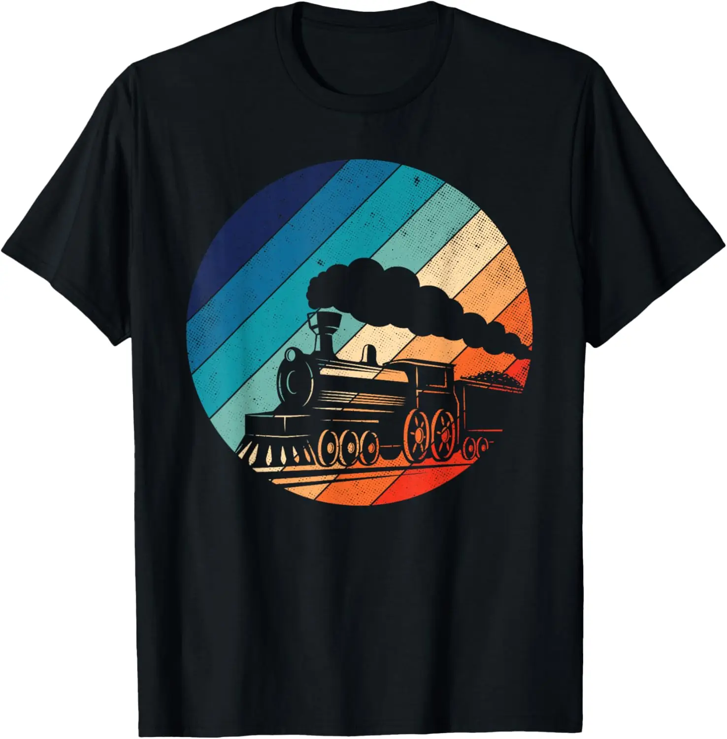 Train Railroad Vintage Retro Locomotive Old Model T-Shirt