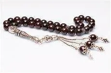 IQRAH Lal Stone Rosary (925 SETTING SILVER 8mm)