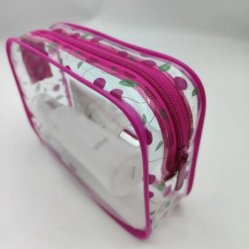 Simple Waterproof Cosmetic Bag Transparent Portable Bathing Storage Bag Multi-Functional Space Saving Swimming Bag Bathroom