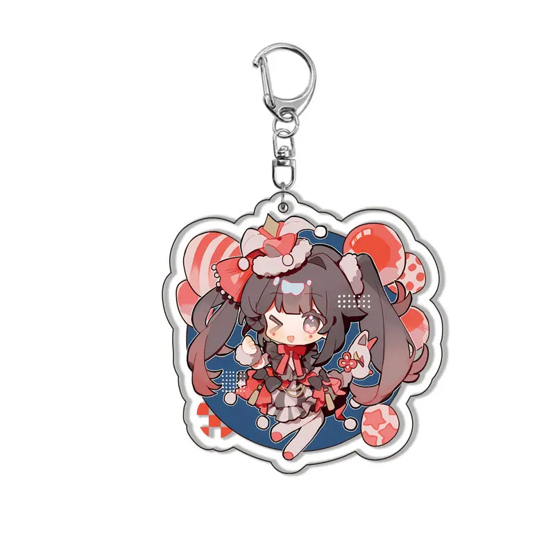 Game Honkai Star Rail Keychain Sunday Sparkle Robin Aventurine Black Swan Figure Pendant Car Key Ring Jewelry Bag Accessories