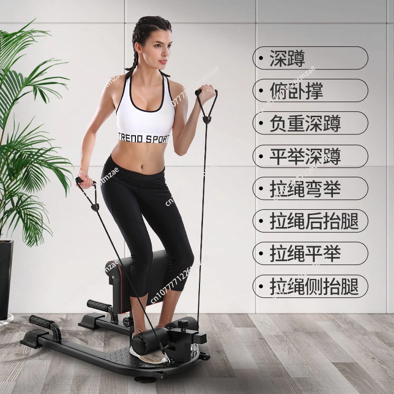 Squat machine Household buttocks device Multifunctional squat rack Indoor fitness equipment