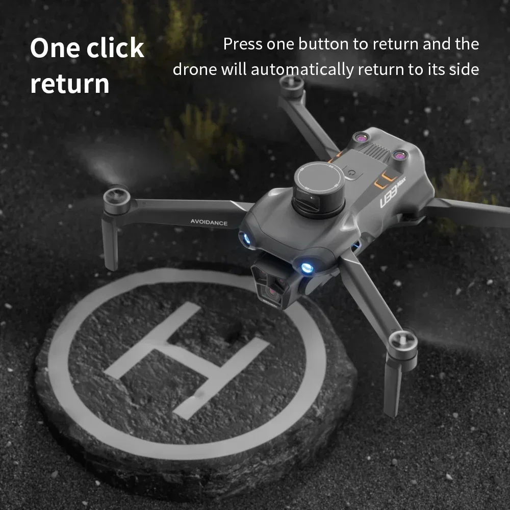 New U33 GPS Mini Drone Professional 4K HD Camera 5G GPS Wide-Angle Optical Flow Brushless With Dual WIFI RC Quadcopter Dron Toy