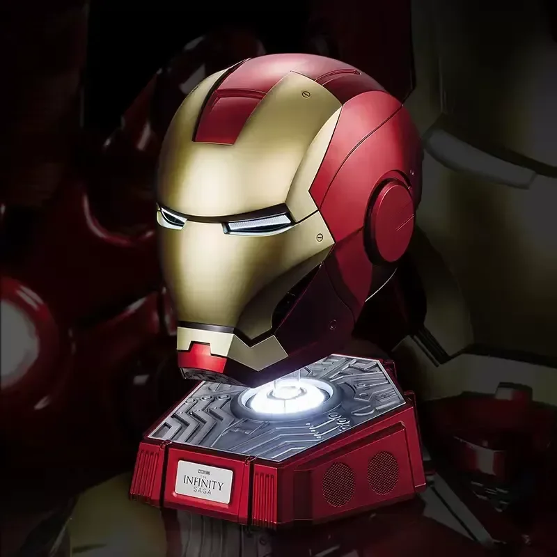 

Iron Man Jarvis Mk7 Helmet Killerbody With Bluetooth Speaker Base Collection Remote Control Electric English Touch Holiday Gifts
