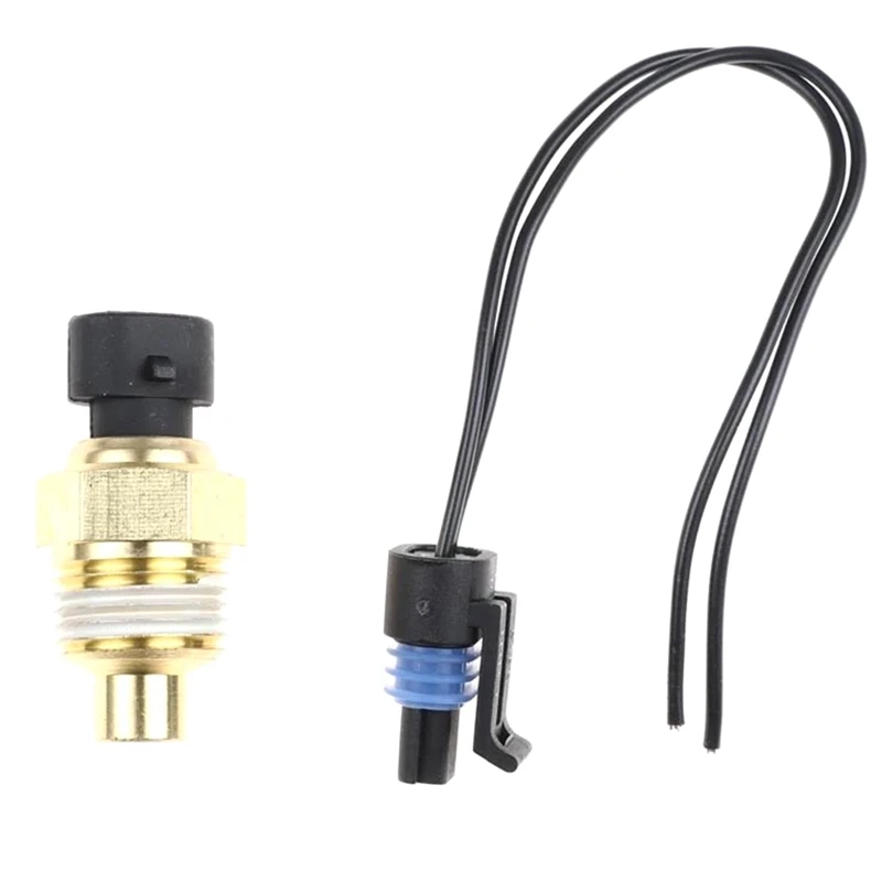 5055401 Q21-1002 Temp Temperature Sending Sensor With Plug For Peterbilt 379 Kenworth T600 T660 T800 Q211002 505-5401