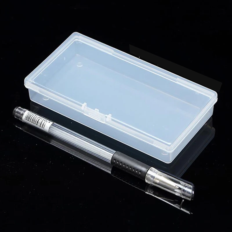 1pc Small Plastic Box Rectangular Transparent 12.2*6.2*2.3cm Pp Storage Collections Container Box Case Sundries Plastic Box