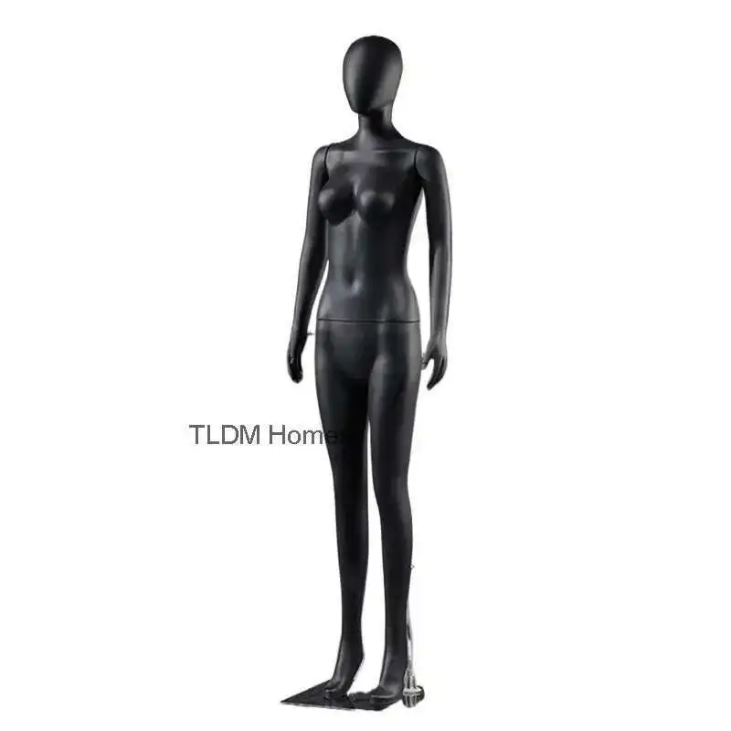 

Black Gold Face Hollow Model Prop Female Full Body Plastic Mannequin High-end Women's Clothing Shop Display Stand Clothes Dummy