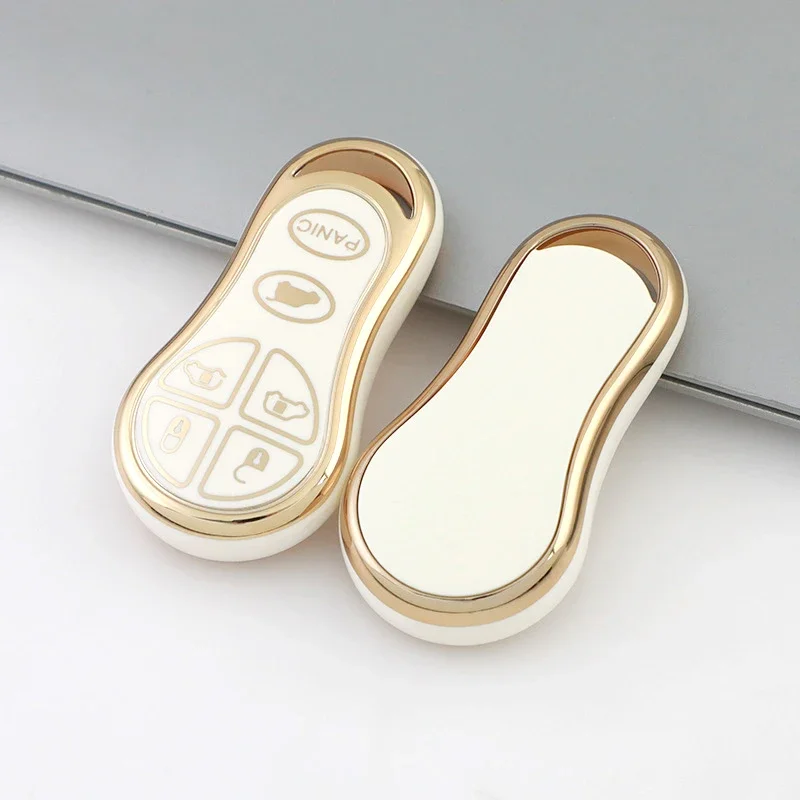 6Buttons TPU Car Entry Remote Key Shell Fob Case For Chrysler Voyager Cruiser For Dodge Ram Dakota Jeep Cherokee Keyless