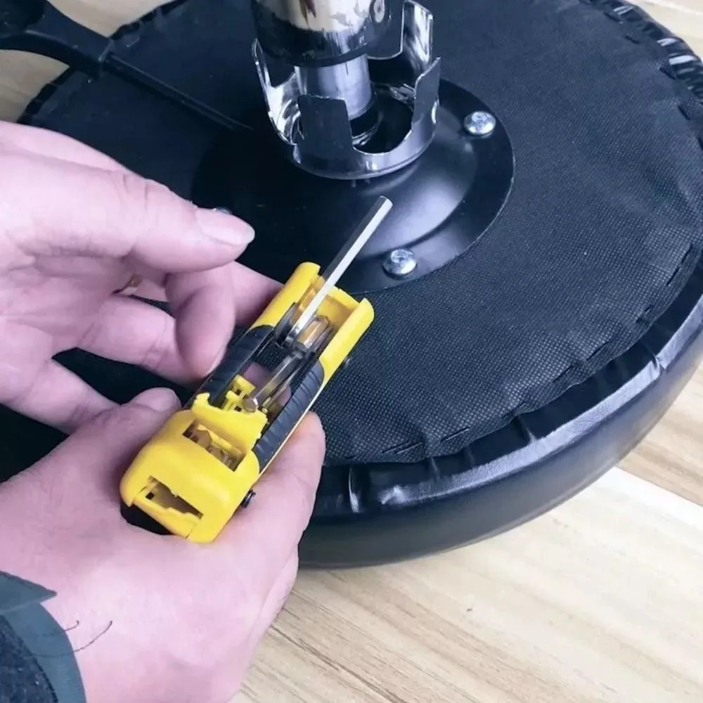 

Foldable Triangular Inner Hexagon Wrench Set 9 in 1 Combination Universal Trigeminal Key Set 1.5/2/2.5/3/4/4.5/5/5.5/6mm