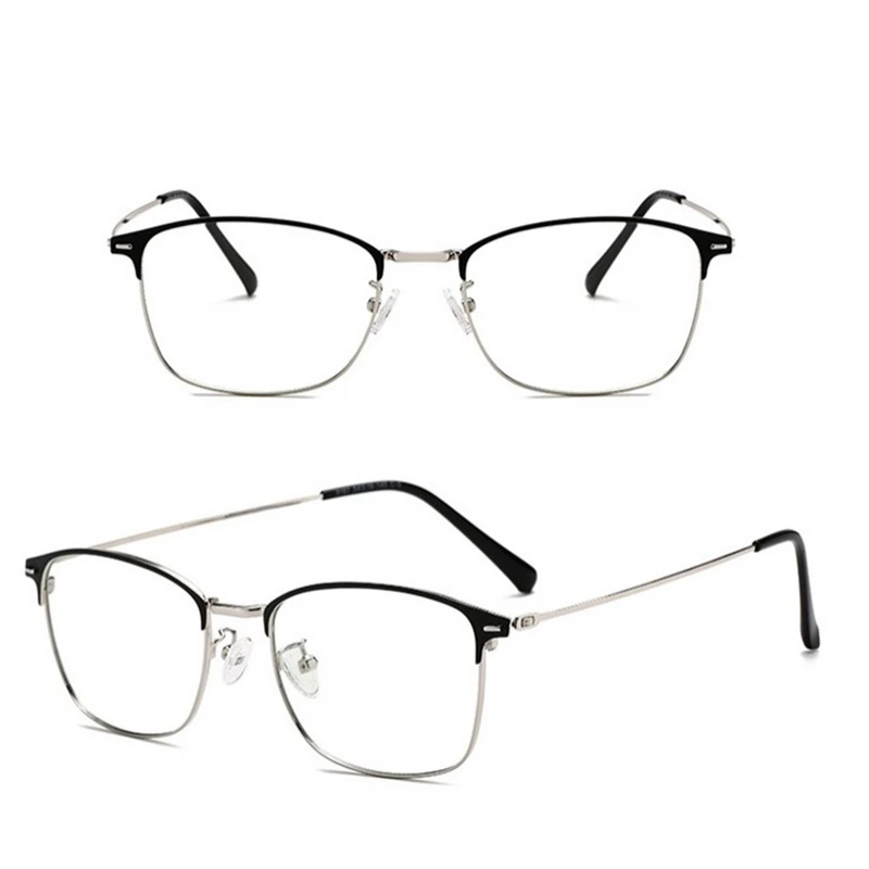 Sun Photochromic Lens Square Nearsighted Glasses Anti-blue Light Computer Prescription Eyeglasses Diopter 0 -0.5 -1.0 To -4.0