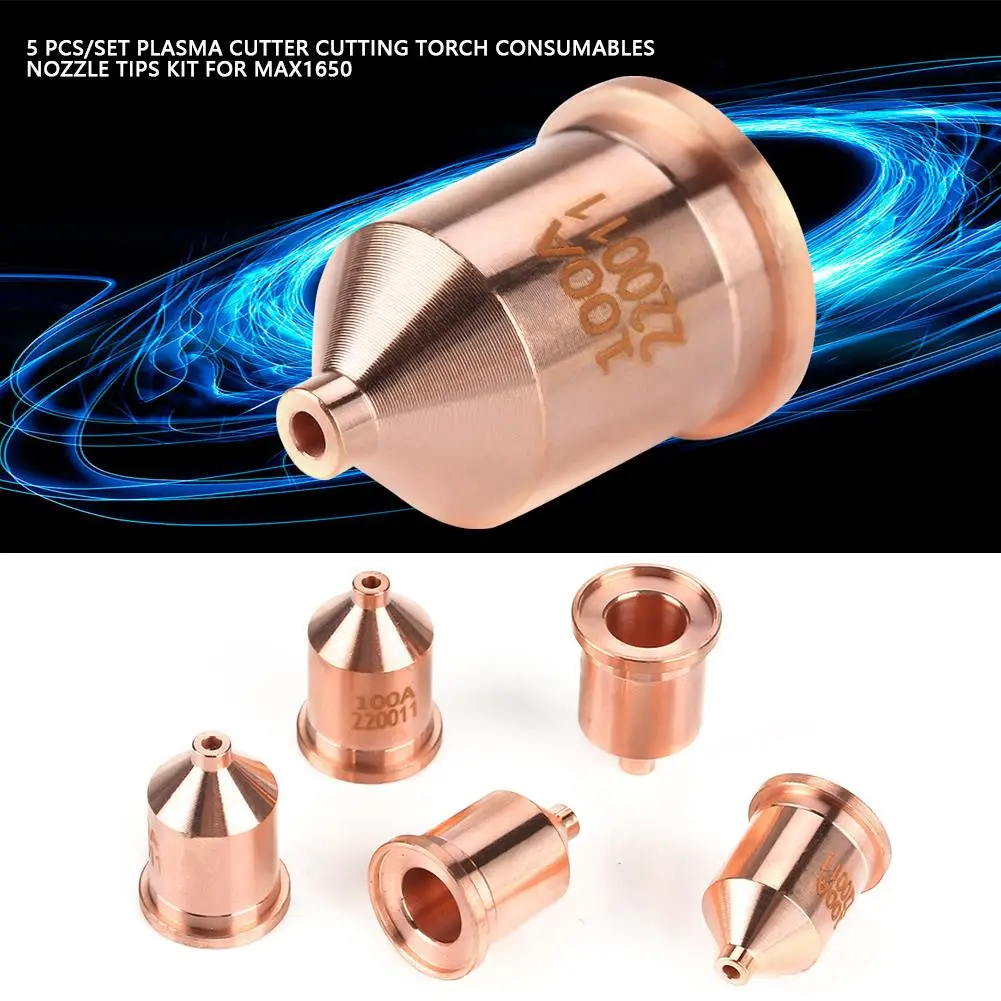 

5 шт. 220011 Насадка 100 А для 1000 1250 1650 Расходные материалы для плазменной резки