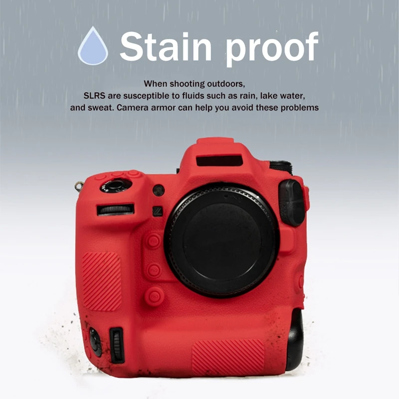 Camera Protective Case Lychee Texture Silicone Protective Case Suitable For Nikon Z9 Mirrorless Camera