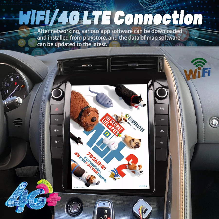 Android 15 Touch Screen Carplay Car Radio For Jaguar F-type 2013 2014 Android Auto Stereo Multimedia Video Player GPS Head Unit