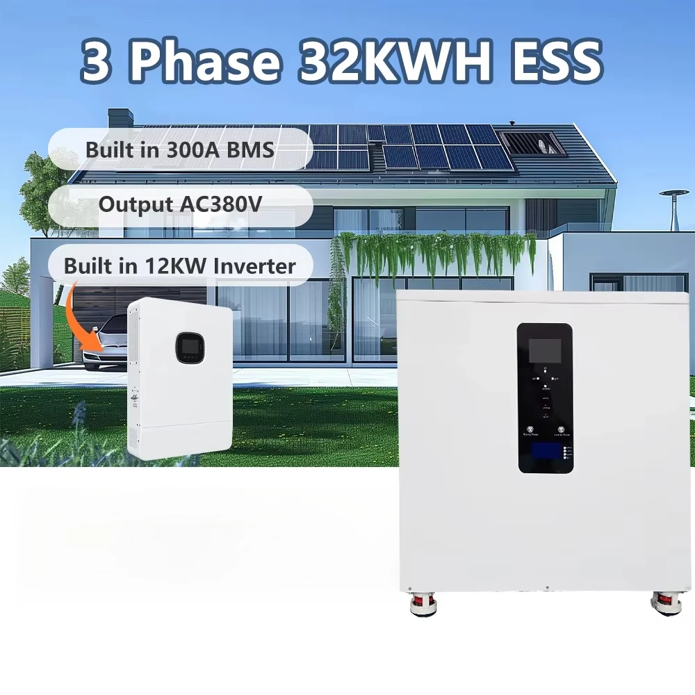51.2V 560Ah 600Ah الناتج 3 المرحلة AC 380V 30kwh النظام الشمسي المنزلي المدمج في 12Kwh 20kwh 30kwh Lifepo4 تخزين الطاقة البطارية #6