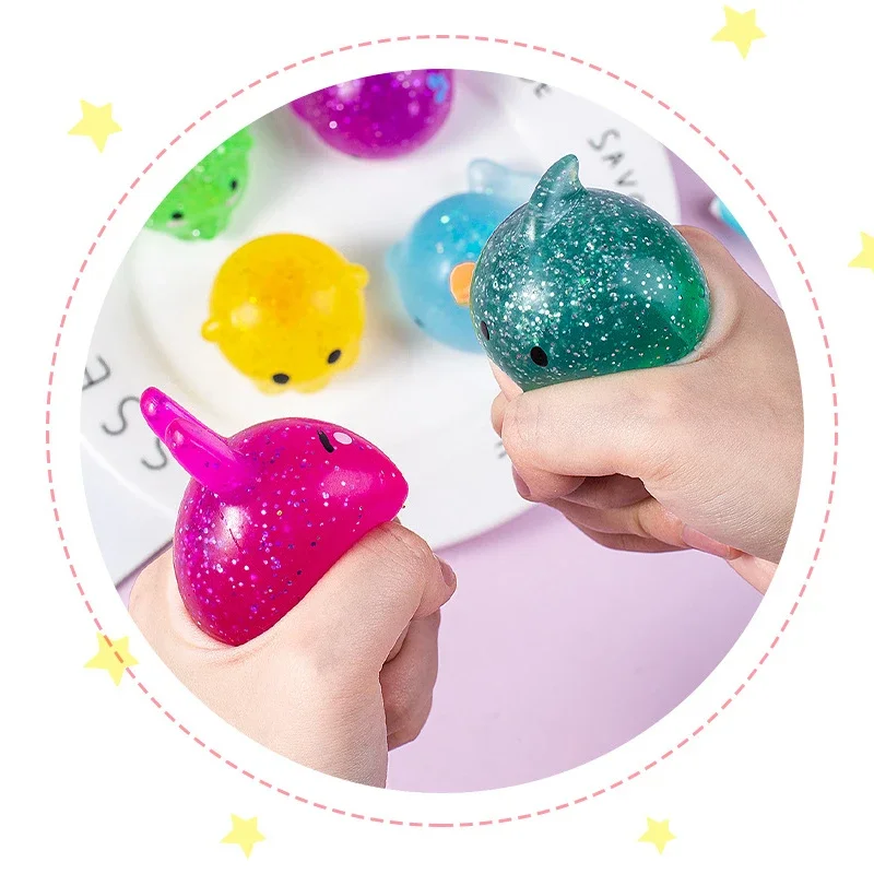 Mini Mochi Squishies Kawaii Cartoon Squishy Toys for Kids Stress Ball Finger Pinch Decompression Squishy Toy Release Toys