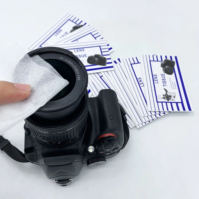 100Pcs Premium Camera Lens Tissue Cotton Fiber Cleaning Paper Two Size For Electronics Screen Maintenance F19E