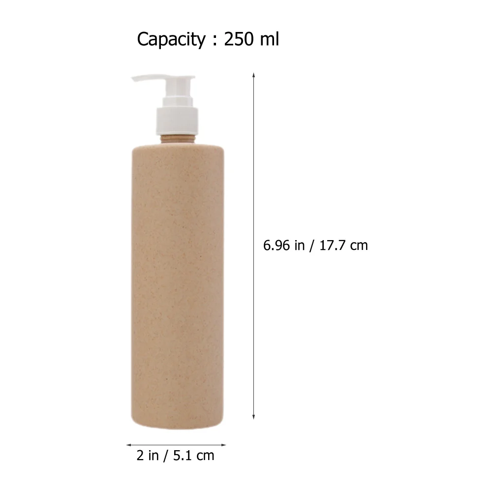 Bouteilles de shampoing rechargeables de 250Ml, récipient à pompe vide pour Lotion de voyage, distributeur d'huile essentielle, bouteille de savon liquide Portable, 2 pièces