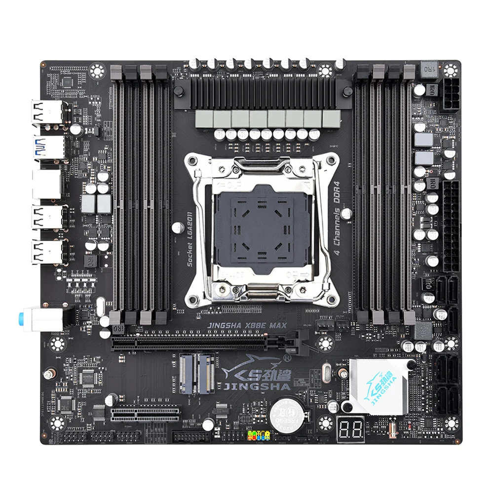 X99E MAX Computer Motherboard LGA2011-3 Mainboard Desktop Mainboard 8*DDR4 NVME/SATA M.2 SATA 3.0 RJ45 PCIE3.0 X16/x4