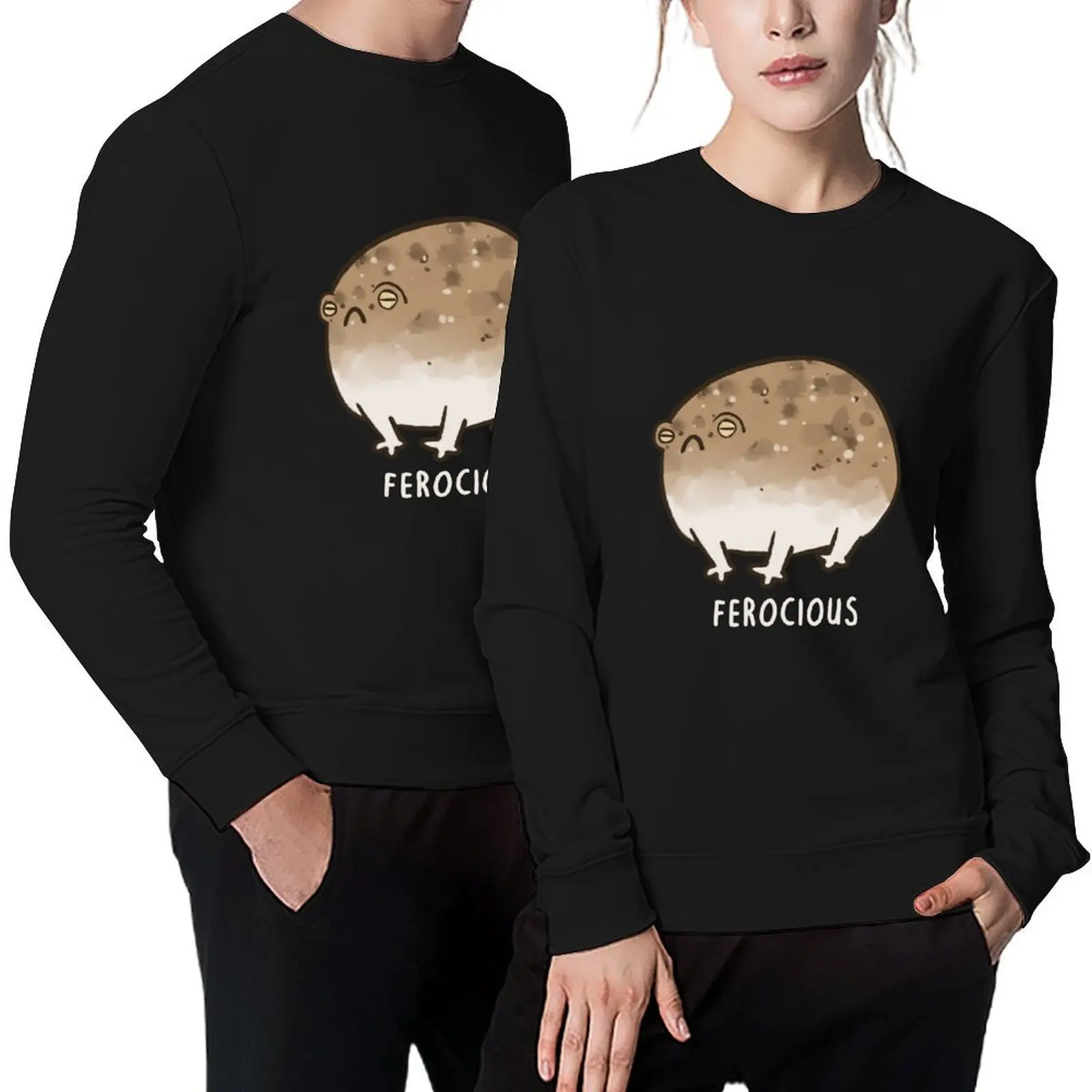 

Ferocious Desert Rain Frog, Very Angry Frog Pullover japanese style fashion men aesthetic clothing blouse oversize sweatshirt