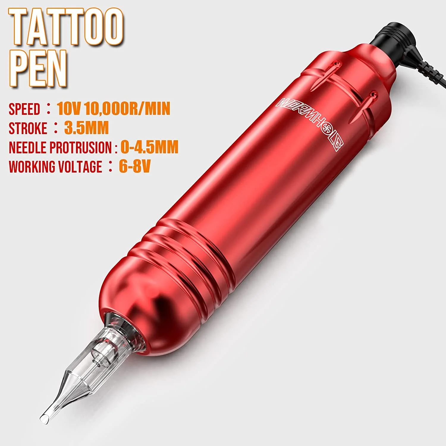 Popular tattoo pen set tattoo integrated needle color material transfer paper power supply tattoo machine WTK090