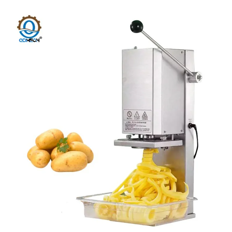 Tornado Potato Cutter Machine Low Energy Electric Spiral Cutting Machine Potato Curly Chips Machine for Snack Shops