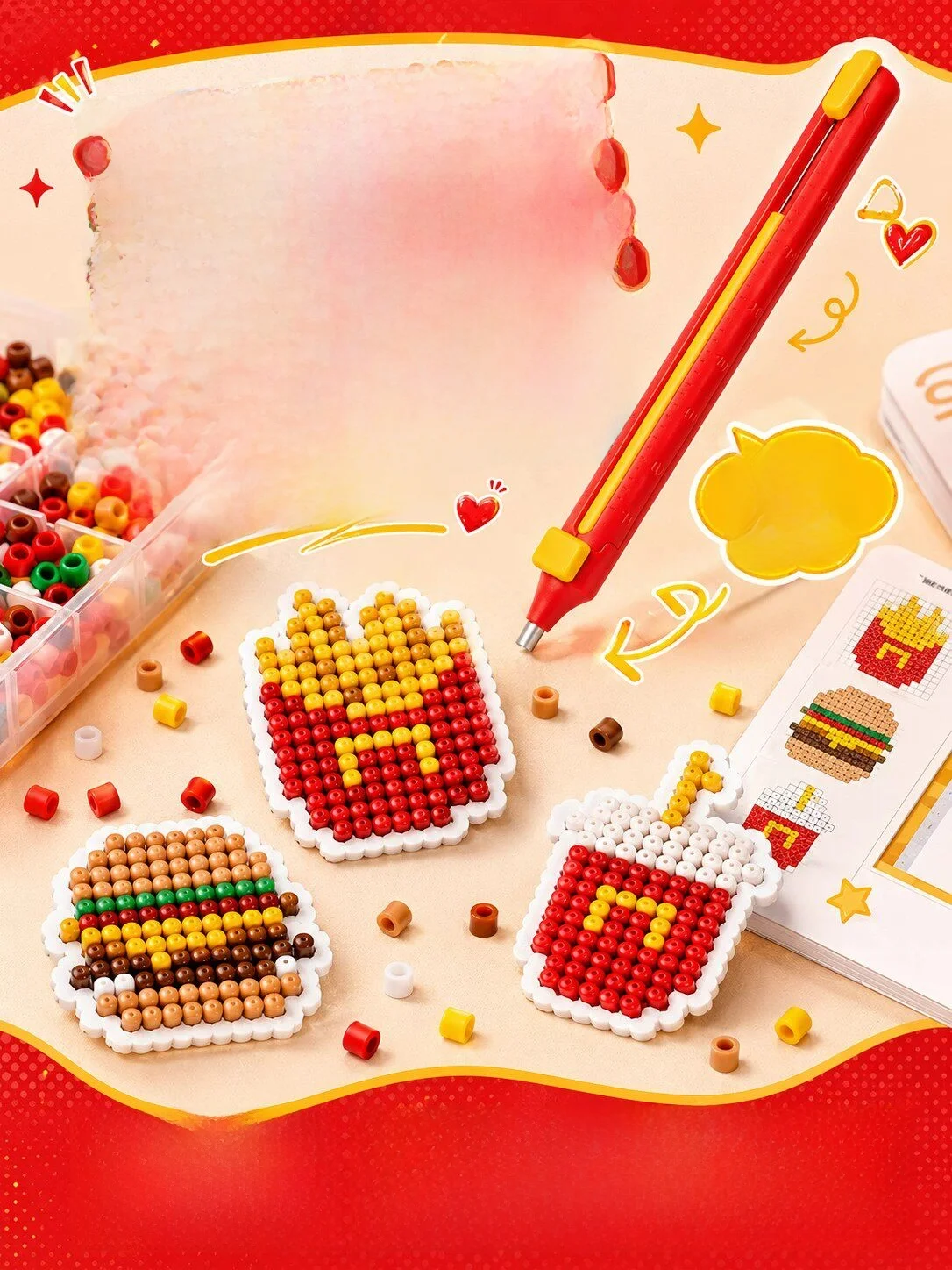  Automatic Single Needle Double Bean Pen No Shaking Required Special Tool for Bean Jigsaw Puzzles Lin Shen Unknown