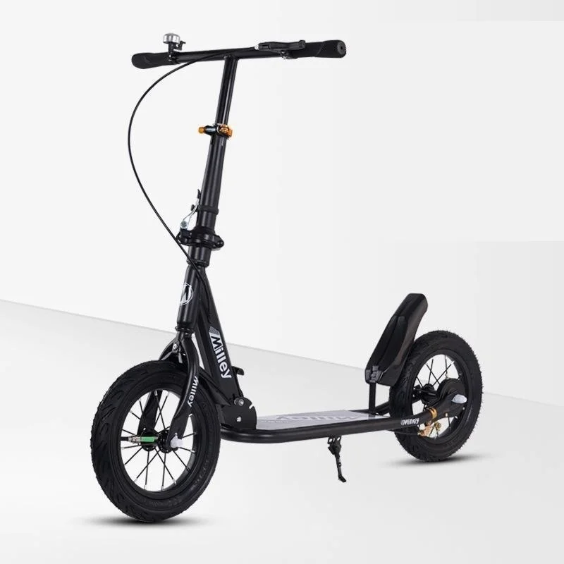 Adult Handbrake Scooter For Teens To Work Big Wheel Two-wheel Foldable Urban Campus Mobility Scooter Hot New