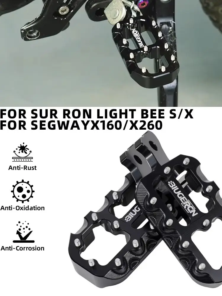 AliExpress JFGRACING FootPegs Motorcycle For Surron Lightbee Segway X260 X160 Electric Dirt Bike Aluminum Foot Rests Pedals Dirt Pit Bike Accessories