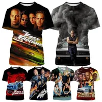 New Fashion Sexy Wonderful Vin Diesel Paul Cool Streetwear Short Sleeve Top The Fast and The Furious 3D Printed T-Shirt