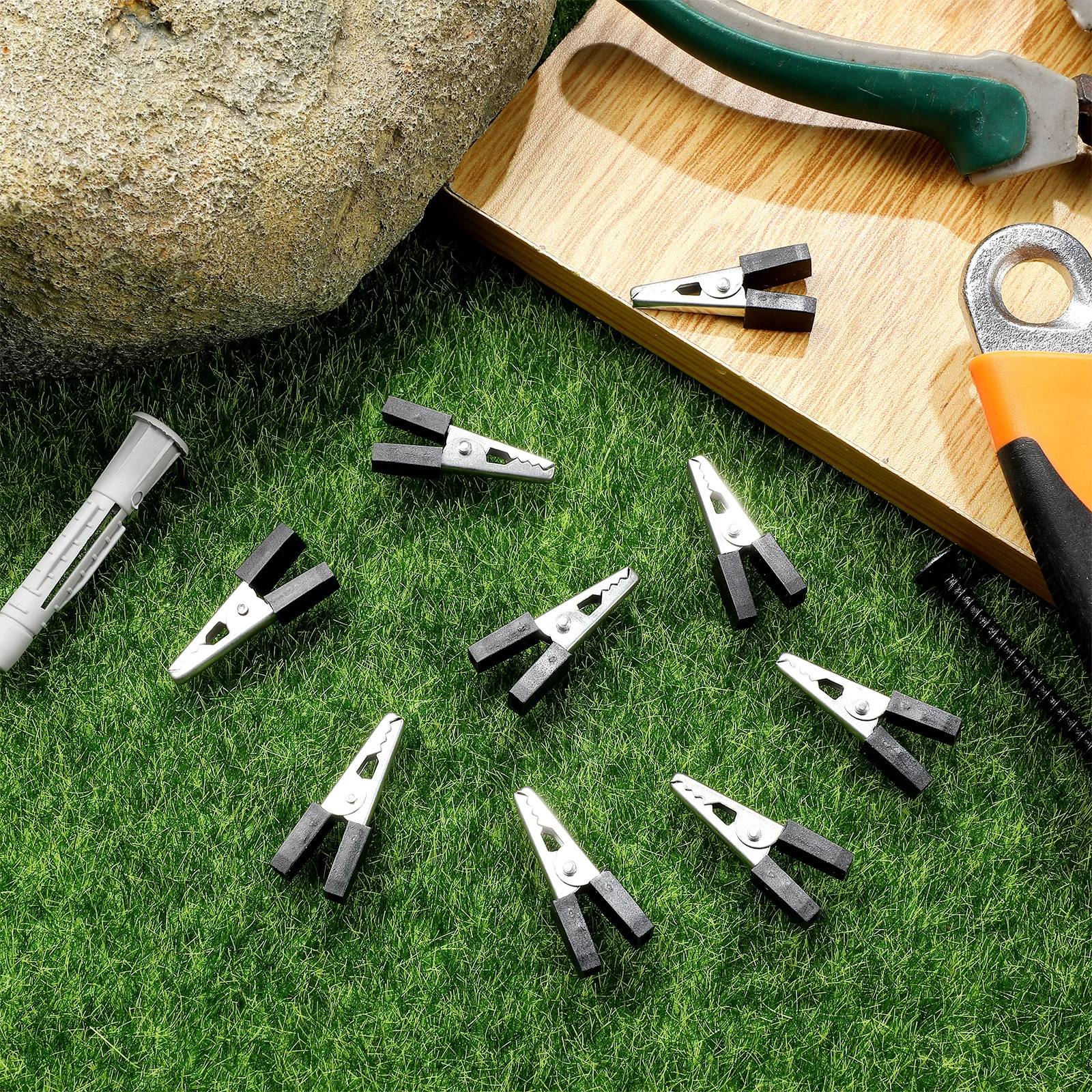 

20 Pcs Parrot Cage Clips Sturdy Safety Birdcage Accessories Lightweight Compact Design Easy to Use Pet Bird Iron Clamps